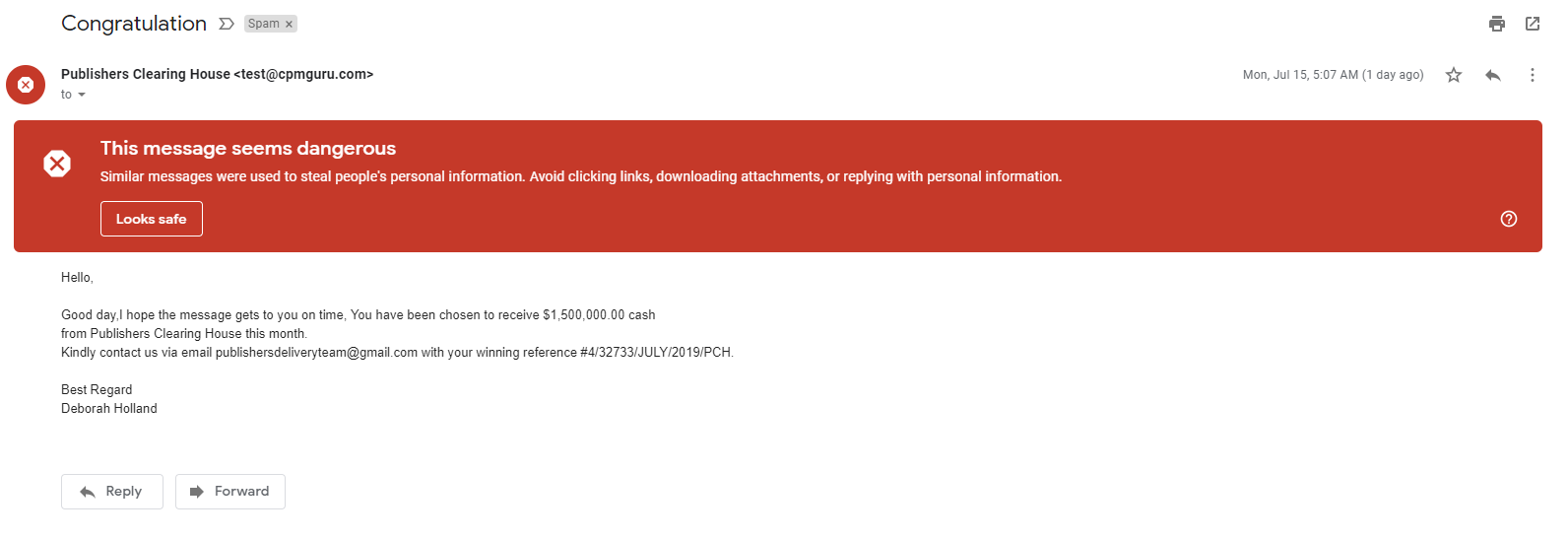 mypublisher phishing